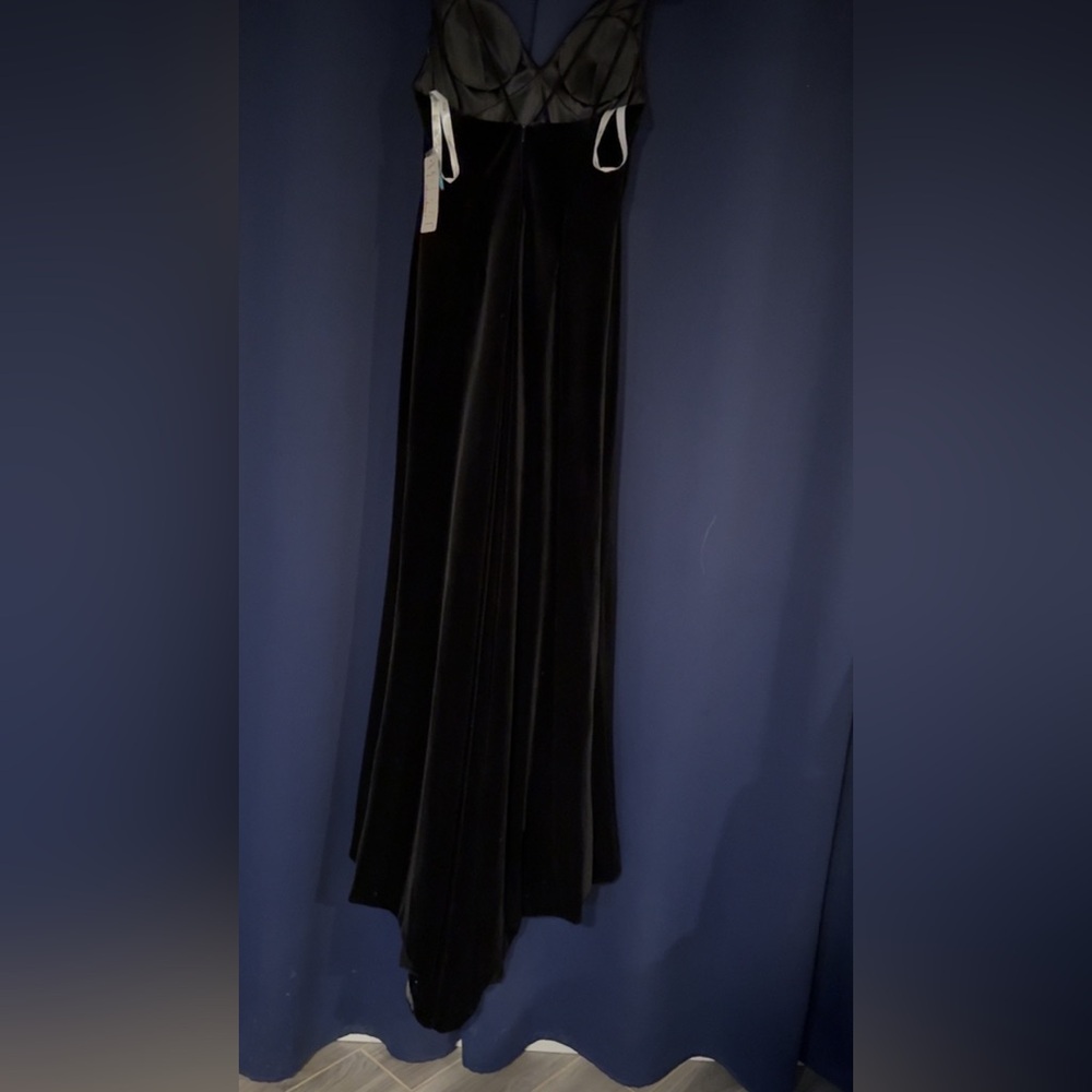 Elegant Black Velvet Dress